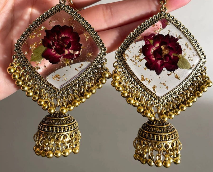 Rose love jhumka